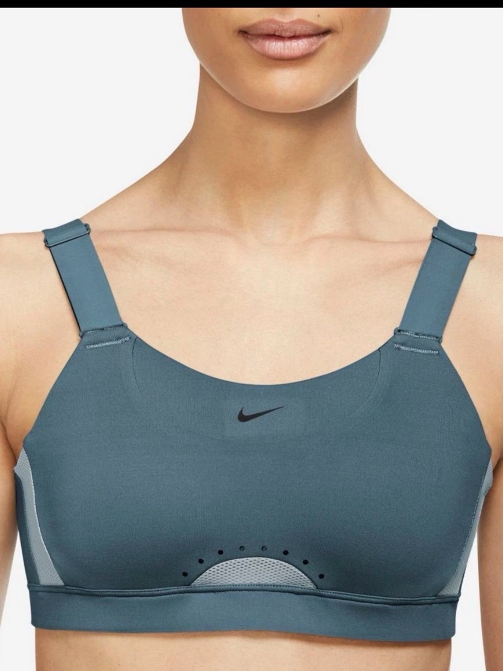 Nike Dri-FIT Alpha High Support Padded Adjustable Sports Bra Blue Small